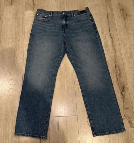 Madewell The Petite '90s Straight Jean Enmore Wash NWT Size 32 P Medium Wash NEW - Picture 9 of 13