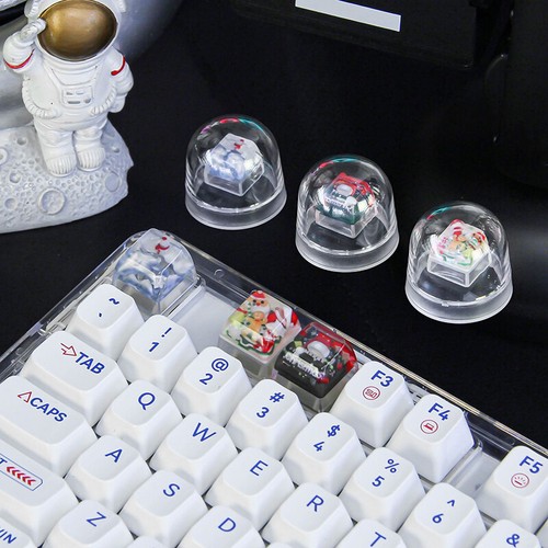 Cute Christmas Gift Key Caps For Mechanical Keyboard DIY Resin Key Cap - Afbeelding 4 van 13
