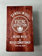 VIKING REVOLUTION Beard Wash & Conditioner 5 oz each Arsan & Jojoba Sandalwood