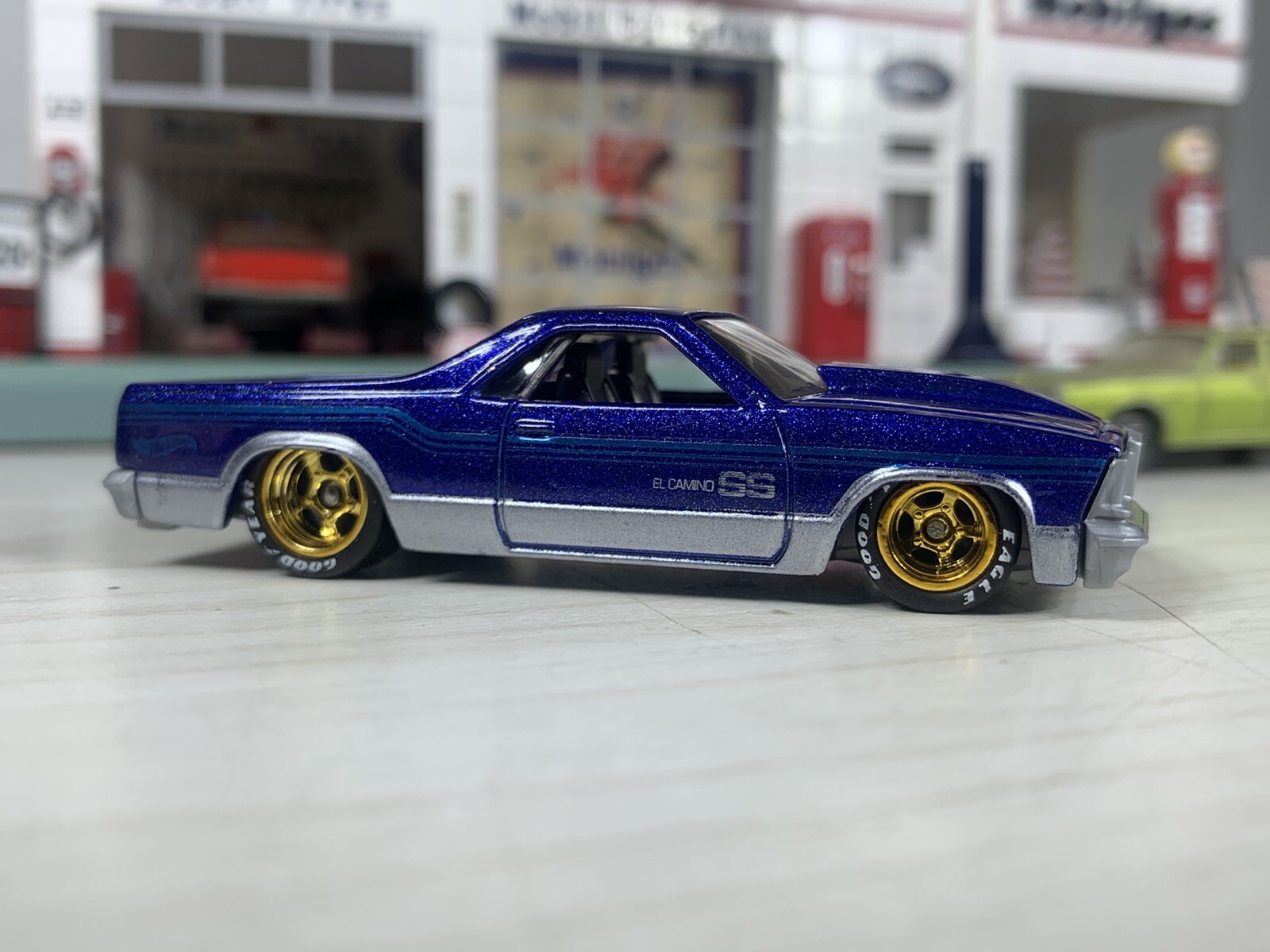 Hot Wheels 80 El Camino SS Blue 2023 Custom Wheel Swap eBay