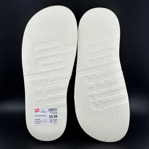 FitFlop Iqushion Women's Rubber Comfort Slides Slippers Size US 9 Off-white NIB - Picture 5 of 7