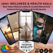 2100+ WELLNESS & HEALTH Reel Story Video Pack Bundle Clips Instagram TikTok S