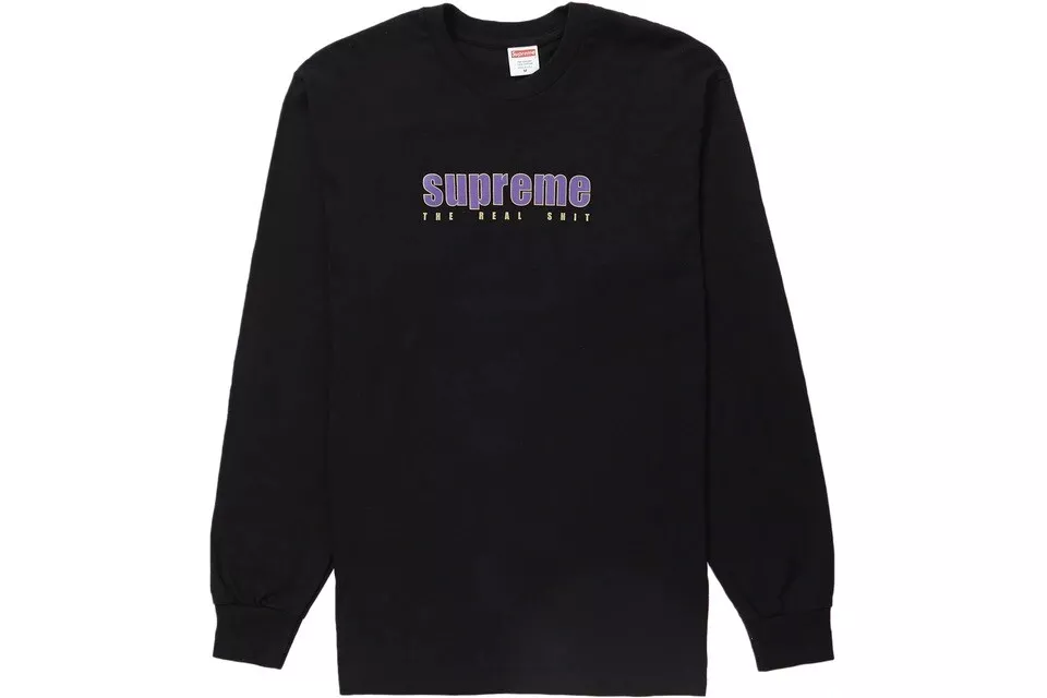 Neuf avec étiquettes   Tee shirt Supreme The Real Sh*t L/S   Noir SS19