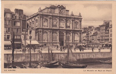 E0684 LE HAVRE - BLICK AUF DEN KAI, DAS MUSEUM UND DIE RUE DE PARIS - ANIMIERTE KARTE