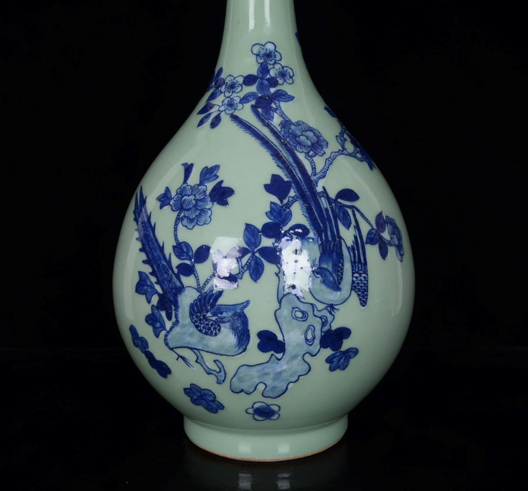 骨董です OLD CHINESE BLUE AND WHITE PORCELAIN VASE ST1370 | eBay