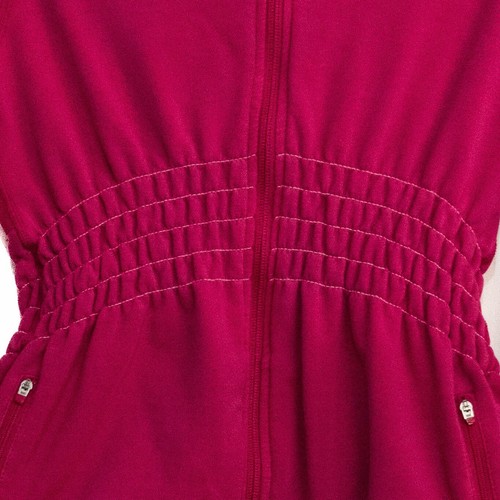 Nike Dri Fit Girls Pink Activewear Jacket Zip Solid Pocket Long Sleeve Size M - Picture 4 of 7