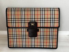 Burberry Clutch Bag Nova Check color beige Leather Men's fashion goods logo