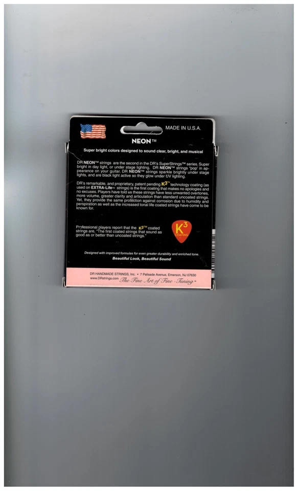 1 Jeu de cordes guitare électrique DR Neon Lite 09-42 . couleur Orange - Photo 2/2