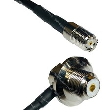 RFC240UF MINI UHF FEMALE to UHF Female Angle Coax RF Cable USA-Ship Lot