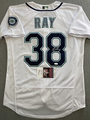 SEATTLE MARINERS- ROBBIE RAY AUTOGRAPH #38 WHITE NIKE JERSEY JSA