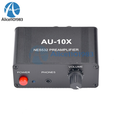 AU-10X NE5532 Preamplifier Assembled Audio Volume Control For Headphones Speaker