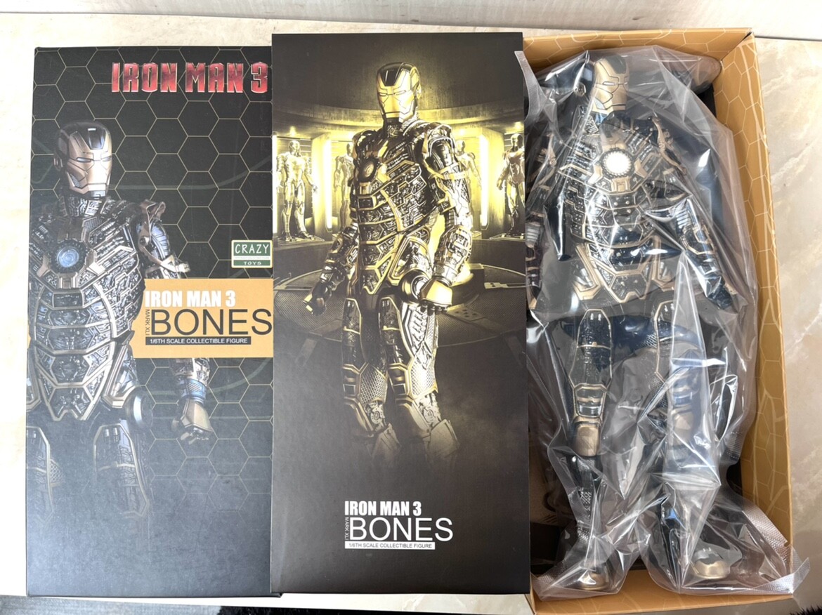 ま*さ様 『美品』IRON MAN 3 BONES フィギュア IRON MAN 3 MARK XLI MK 41 Bones 1/6TH Scale Collectible