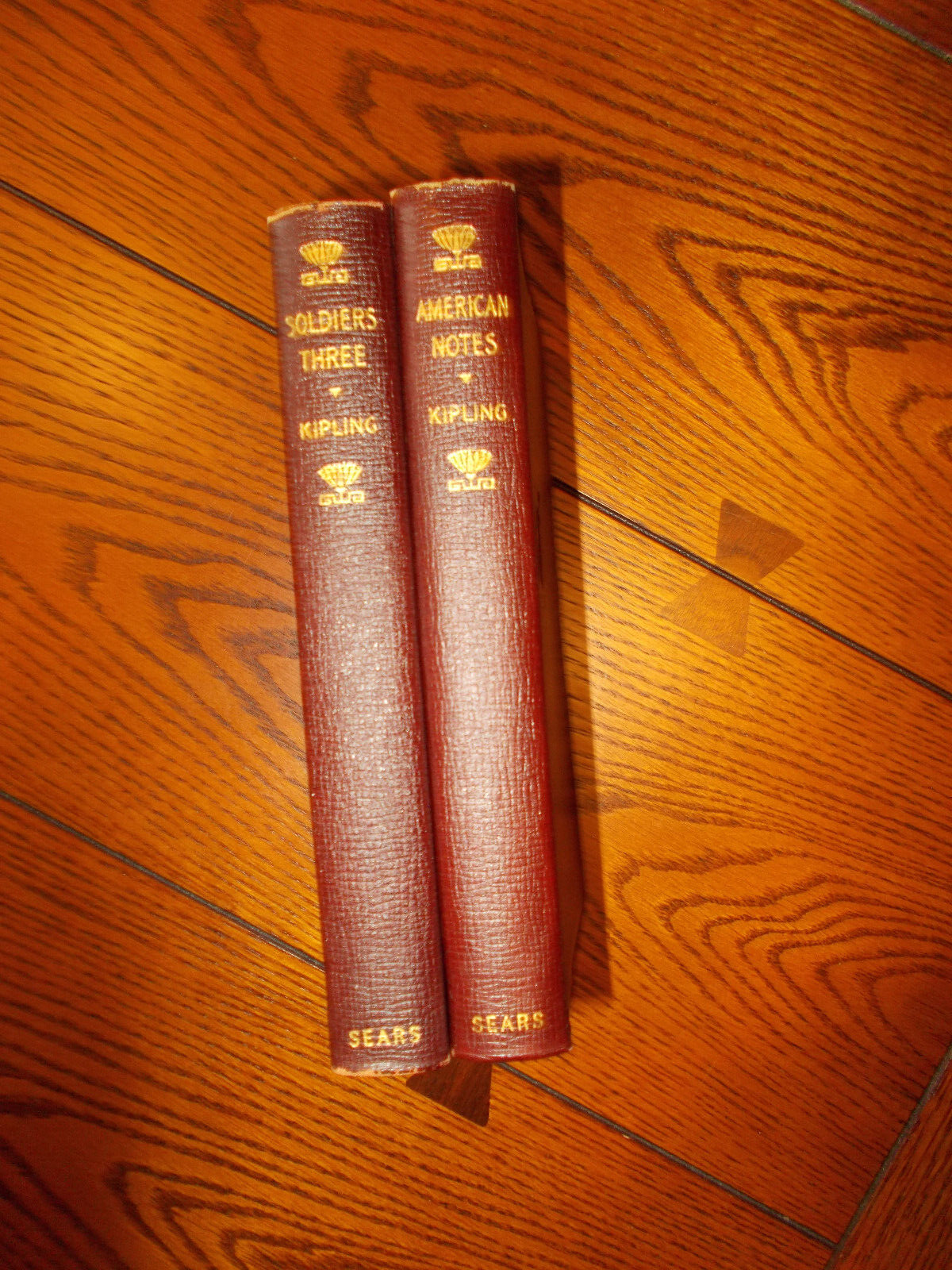 (2) J. H. Sears Classics, Antique Leather Bound, Early 1900's Kipling Soldiers 3
