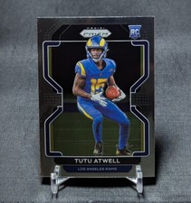 Tutu Atwell Rookie RC 2021 Panini Prizm Football Card #350 Los Angeles Rams. rookie card picture