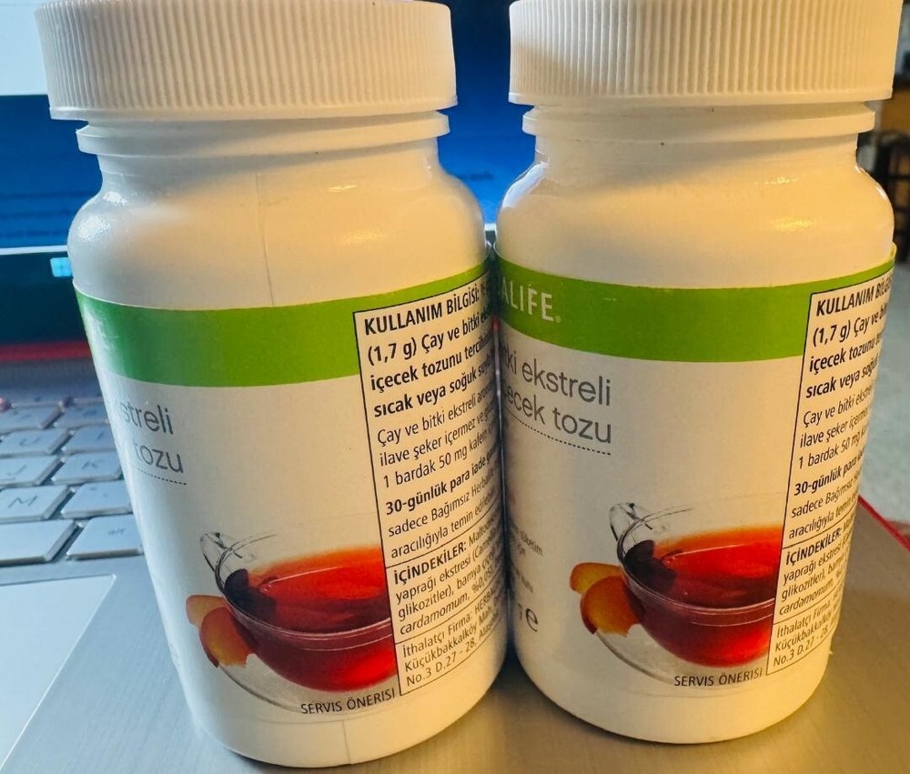 2 bottles Herbalife Herbal Tea Concentrate: Peach 1.8 Oz.each (51g) Gluten Free