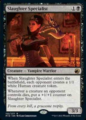 MTG Innistrad Midnight Hunt R Slaughter Specialist #122