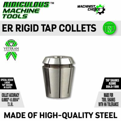 High-Quality 3/4'' ER 40 Rigid Tap Collet with Special Locking Design