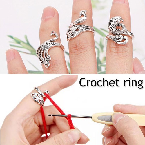 Dé À Coudre Doigt Porter Accessoires De Couture Guides De Fil Anneau De ~ - Imagen 3 de 28