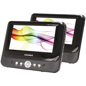 Sylvania-7-034-Dual-Screen-Portable-DVD-Player-Includes-headrest-strap-car-adapter