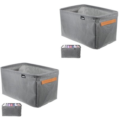  2 Pack Aufbewahrung Im Kleiderschrank Aufbewahrungskorb Für Kleidung