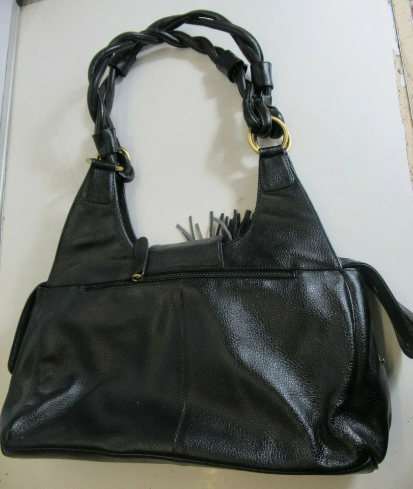Tommy And Skate Shoulder Bag Soft Black Leather - Image 2 of 4