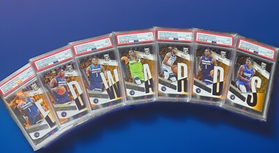 2022 Donruss Elite Spellbound Anthony Edwards Orange Die Cut PSA Graded Set
