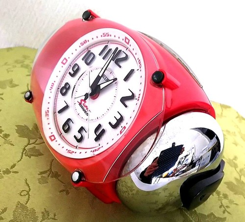 Vintage Rare SEIKO Super RAIDEN Alarm Clock Large Bell Sound 1988 220 mm Japan - Picture 11 of 12