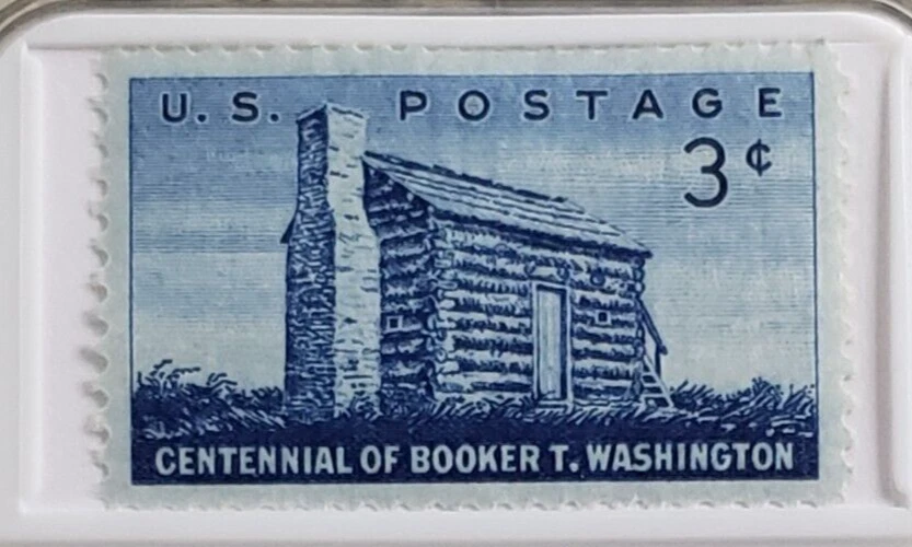 1951-P Booker T. Washington - Silver Half Dollar with Vintage Stamps - Nice! W7 - Image 2 of 4