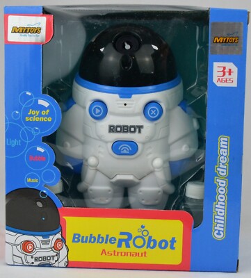 MYTOYS Bubble Robot Astronaut With Lights And Music Bubble Machine Blue - Sealed