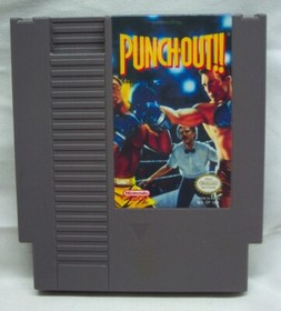 Cartucho de carro de videojuegos PUNCH OUT Boxeo NES Nintendo 1990 con cubierta antipolvo
