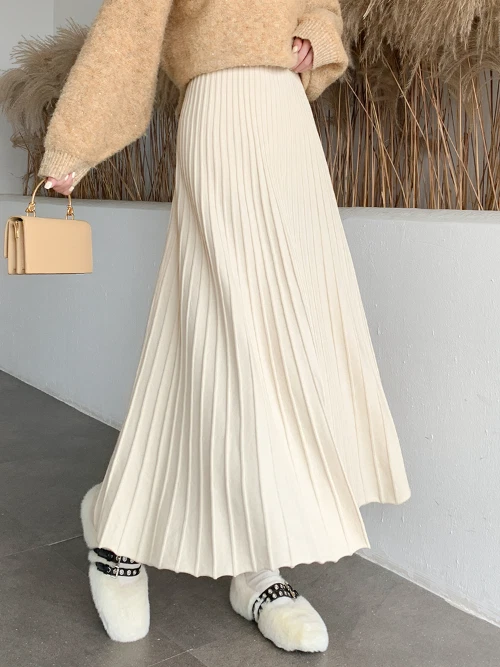 A-line skirt cheap ankle length