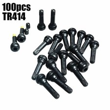 100pcs Tr414 Snap-in Tubeless Tire Wheel Valve Stems Medium Rubber Kit Universal 100pcs Tr414 Snap-in Tubeless Tire Wheel Valve Stems Medium Rubber Kit Universal