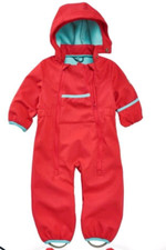 Jako-o Baby Softshelloverall mit Microfleece 56/62 Rot Wasserdicht NEU