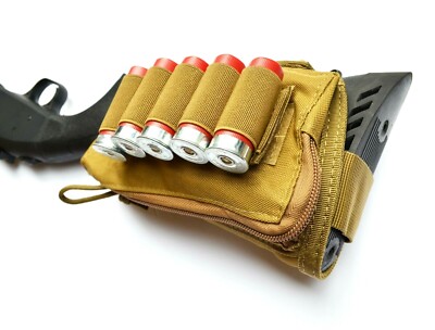 Gexgune Tactical Buttstock Shotgun Rifle Stock Portable Pouch Shell