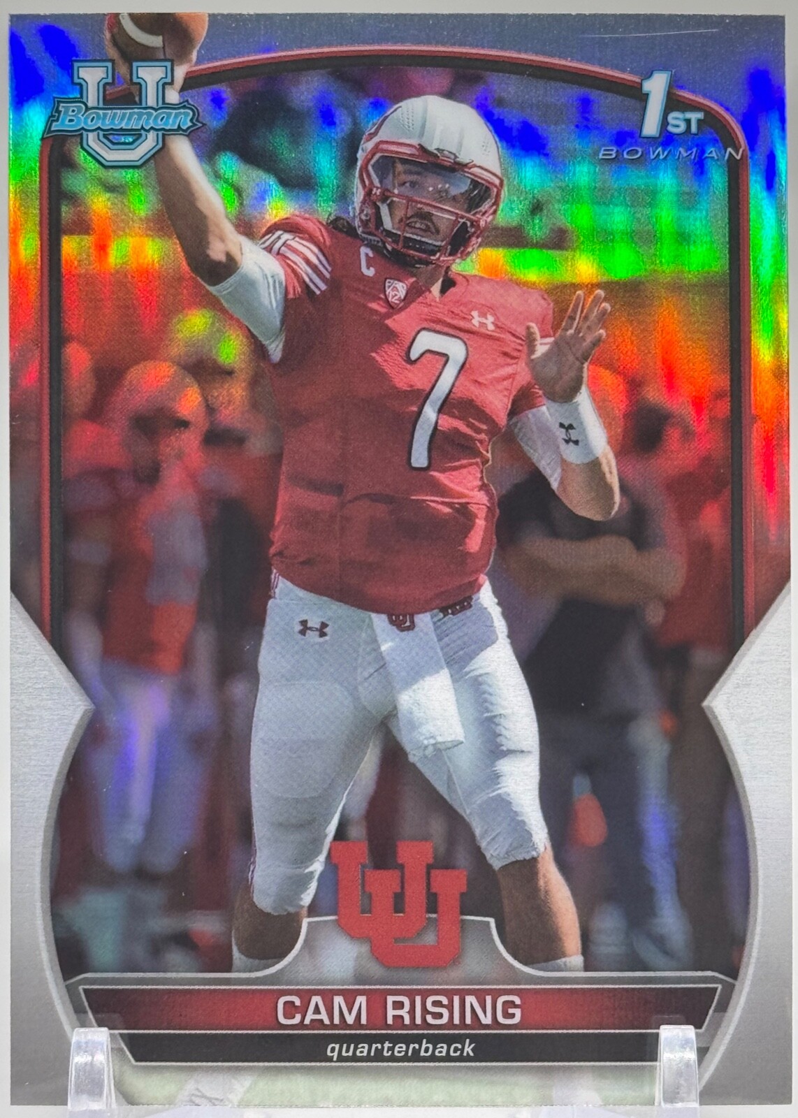 2022 Bowman University Chrome Cam Rising 1st Refractor #76 University of Utah