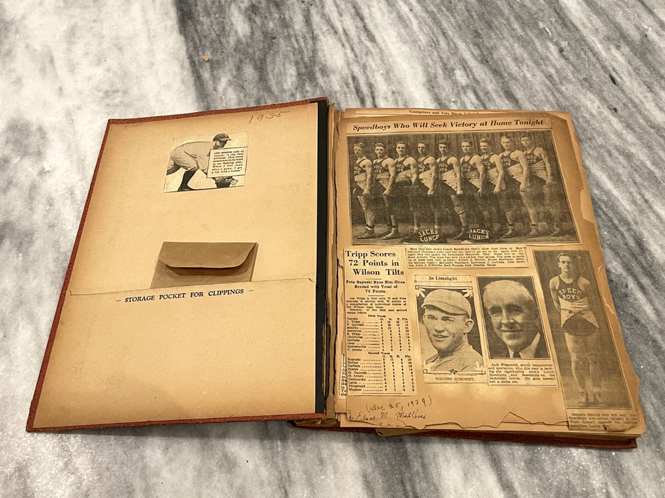 1930 年代剪贴簿棒球汉克·格林伯格·卢·格里格·露丝 + — 第 3/4 张图片