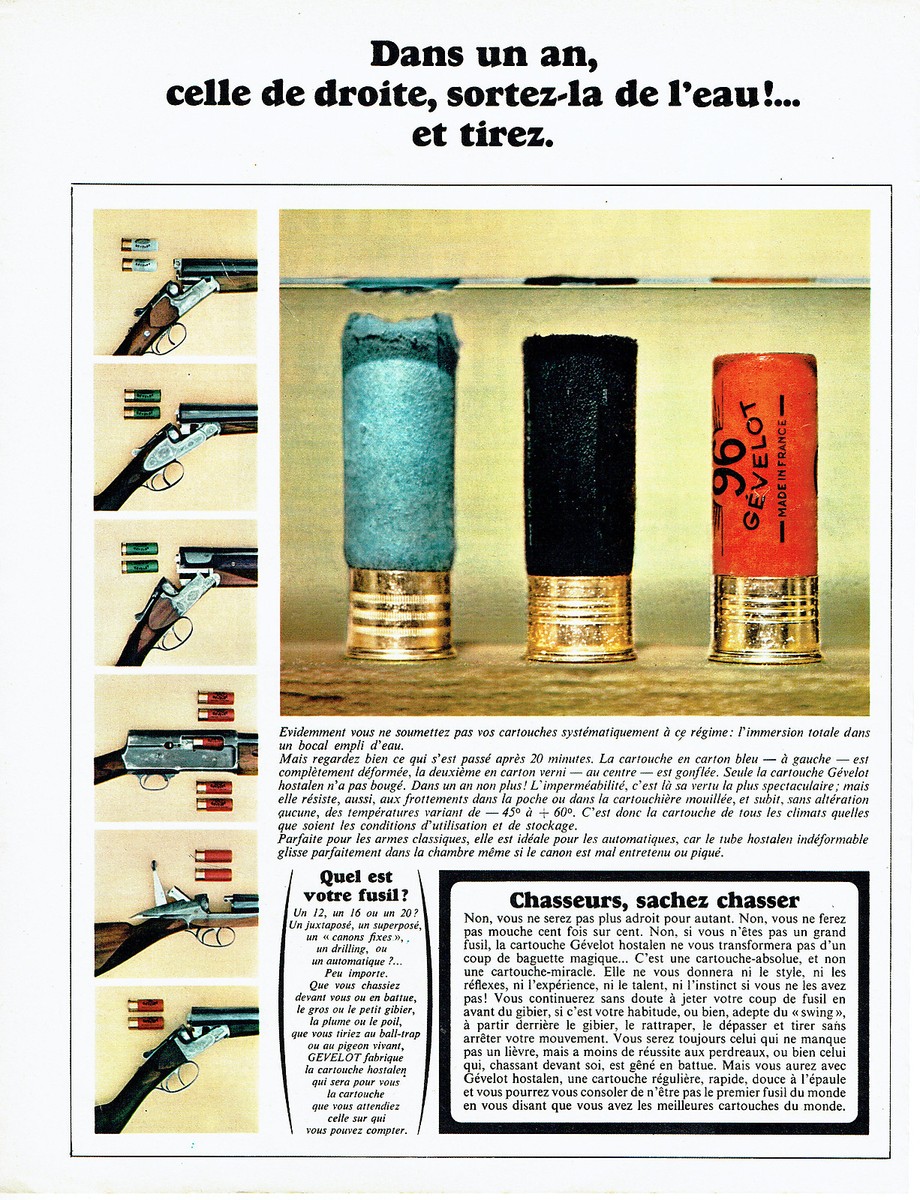 Affiche Publicitaire Vintage Munitions Gevelot R298, Poster 40x60cm Qualité Musée