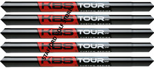 KBS Tour Custom Black Steel Iron Shafts .355 Tip X-Stiff 130g 6-PW Set 5 - New
