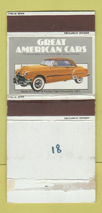 Matchbox - Great American Cars 1951 Pontiac Eight WEAR