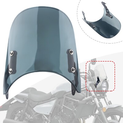 Für Kawasaki Eliminator 400 450 500 Grau Windschild Windschutzscheibe