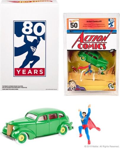 Superman#1 First Comic Cover 80th Anniversary Limited Addition Mattel Hot Wheel