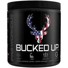 BUCKED UP PRE-WORKOUT 'MERICA ROCKET POP  NEW 11 OZ 30 SERVINGS 04/26