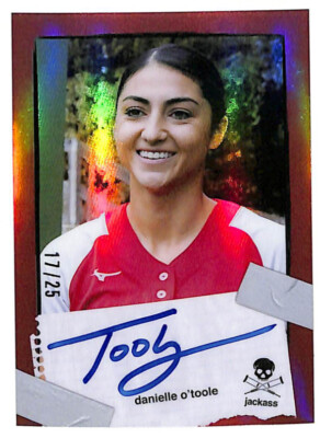2022 Zerocool Jackass Danielle O Toole 17/25 red auto autograph refractor card