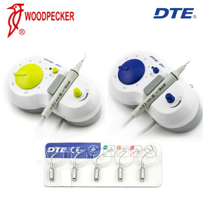 100% Original Woodpecker DTE D1 Dental Ultrasonic Scaler w/ 5 Tips Scaling+Perio