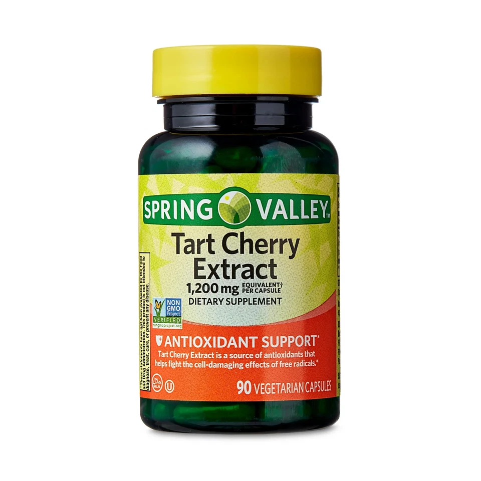 Extrato de cereja azeda Spring Valley suporte antioxidante dietético 1.200 mg, 90 unidades - Imagem 2 de 4