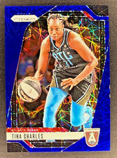 TINA CHARLES, 2024 Panini Prizm WNBA, Blue LAZER Prizm, #36, ATLANTA DREAM