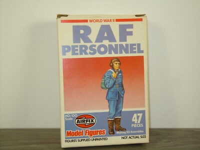RAF Personnel Model Figures - Airfix 01747-5 H0/00 in Box *61638