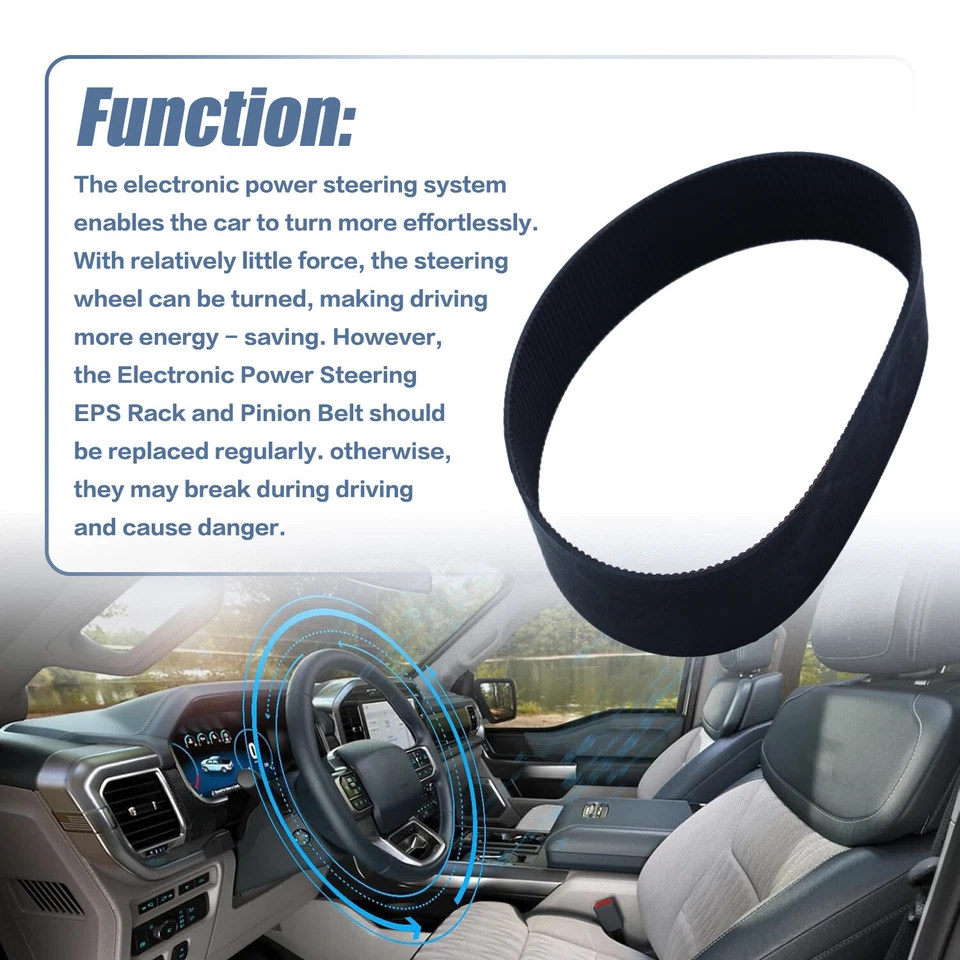 Correa de transmisión de piñón de cremallera EPS apta para Ford F-150 Mustang 2011-2017 3,5 L 3,7 L 5,0 L Foto 2 de 4