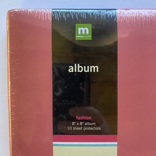 Making MEMORIES 8x8 Album Scrapbook Party Fashion Pink 10 Page Protectors New - Picture 2 of 7