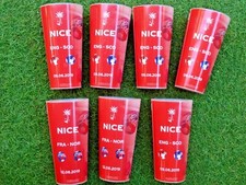 Lot 7 verres FIFA WOMEN' S WORLD CUP FRANCE 2019 NICE foot ultras